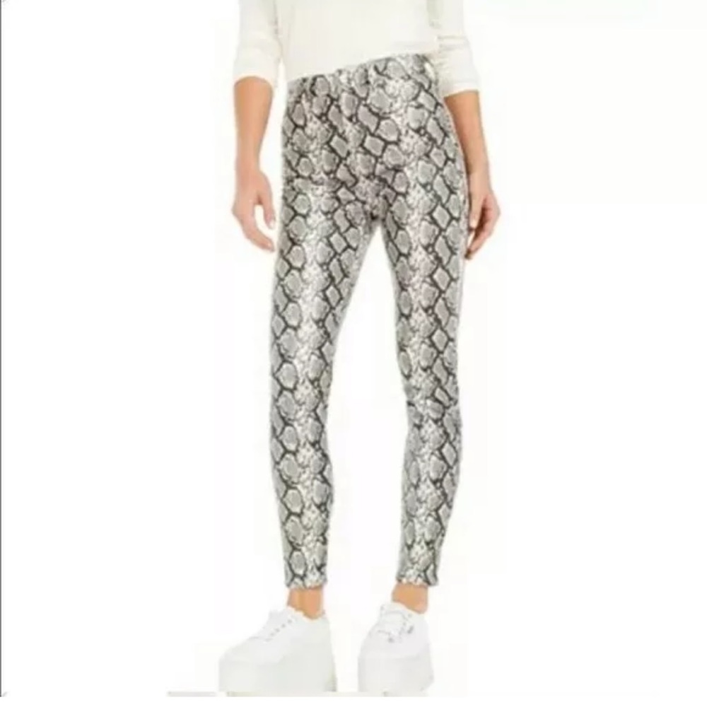 Kendall Kylie women black & white skyscraper jeans